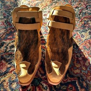 Agave Sky real hair ankle boot 7.5